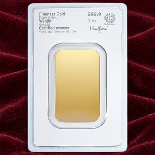 1 oz Goldbarren Heraeus