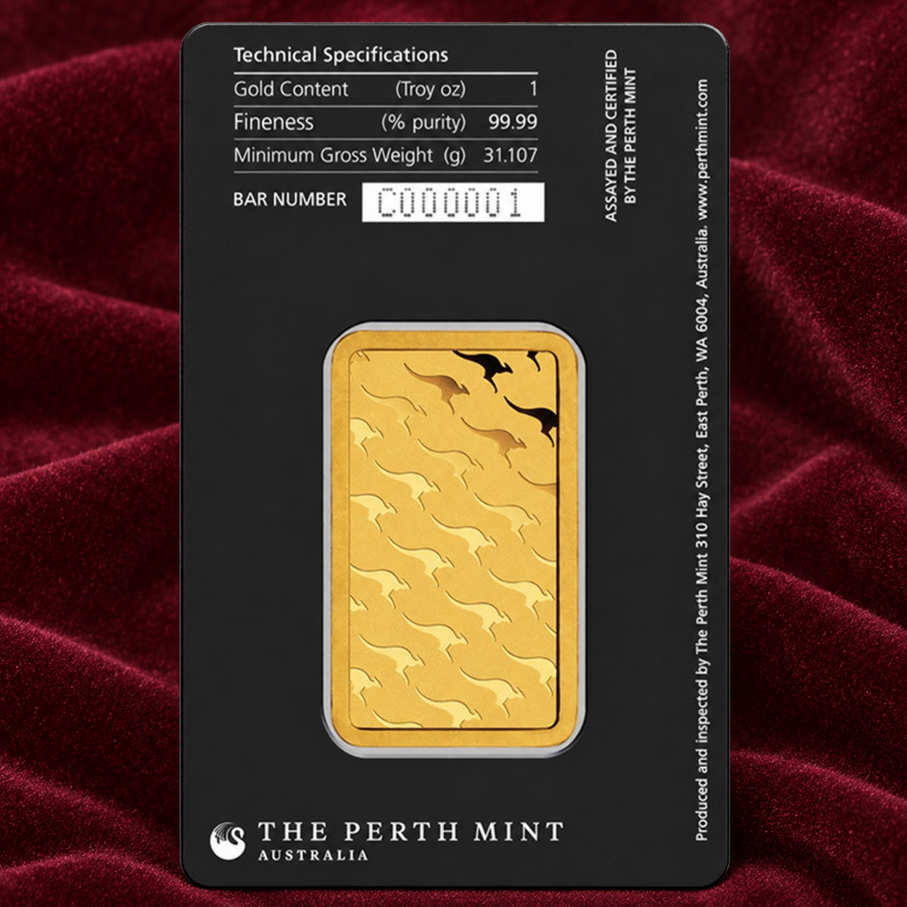 1 oz Goldbarren Perth Mint