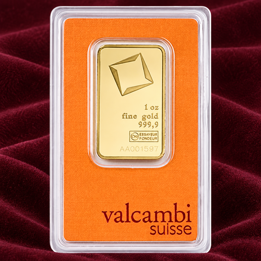 1 oz Goldbarren Valcambi