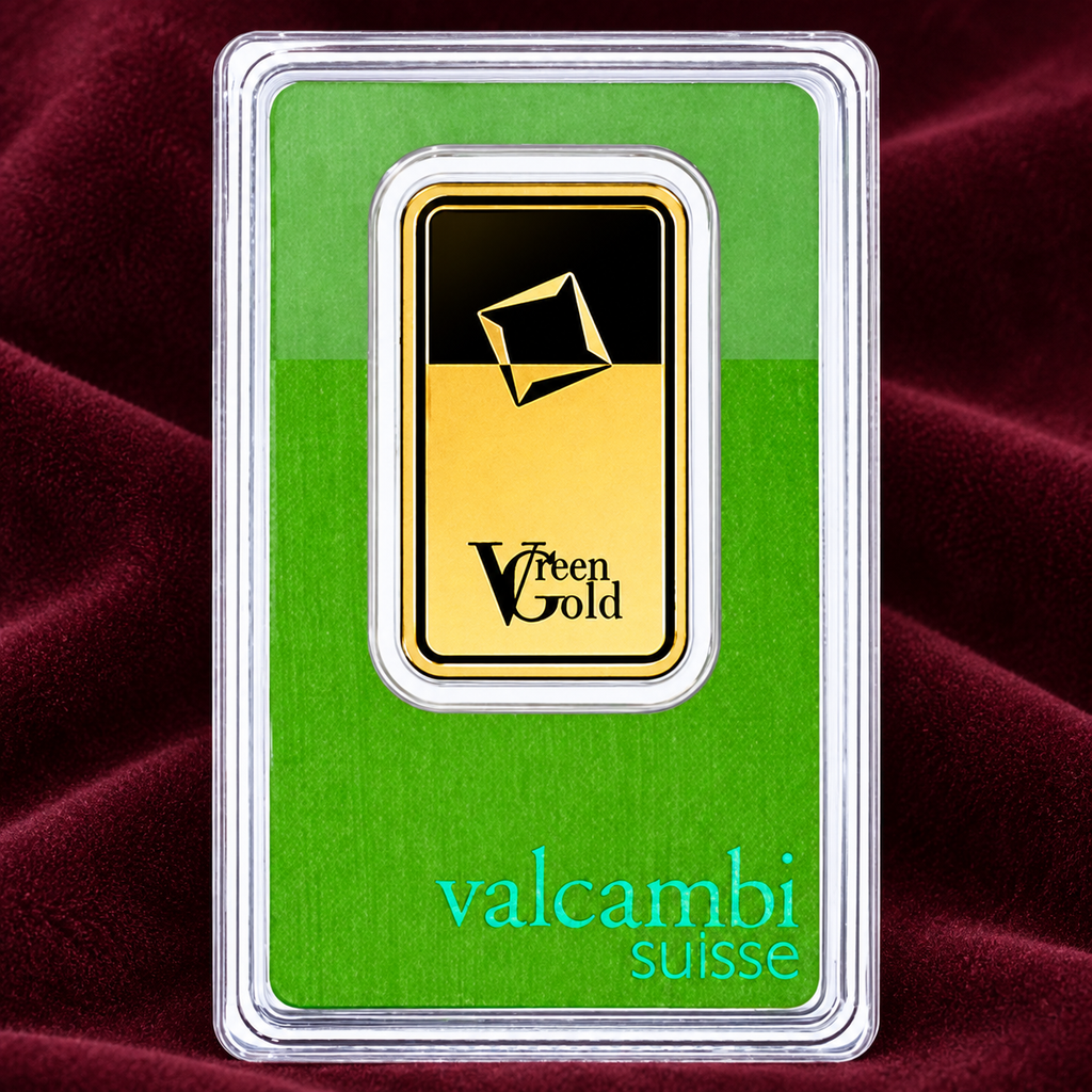1 oz Goldbarren Valcambi GreenGold