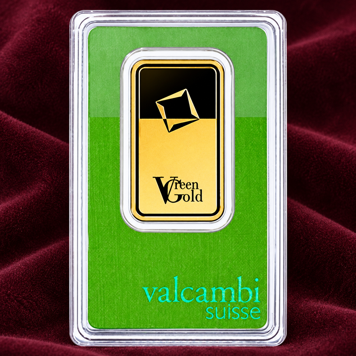 1 oz Goldbarren Valcambi GreenGold